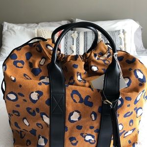 Leopard print carry on bag